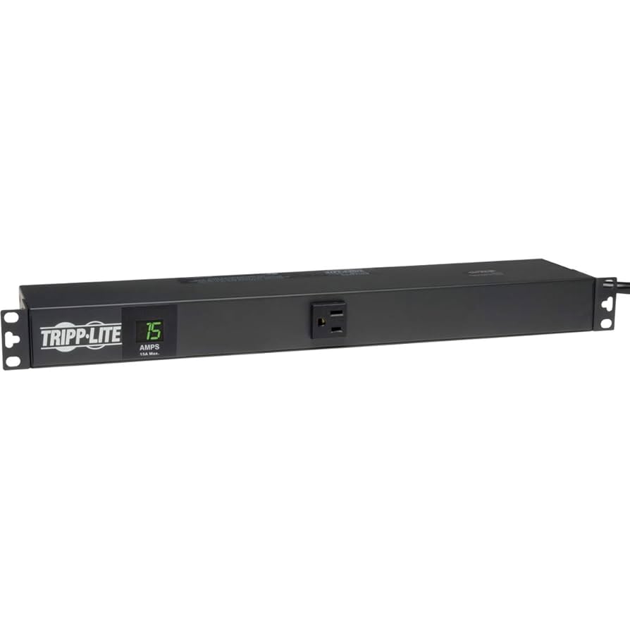 Tripp Lite　Metered PDU　PDUMH15-6　ブラック Single-Phase Metered PDU 120V, 13 5-15R Outlets, 6-ft Cord